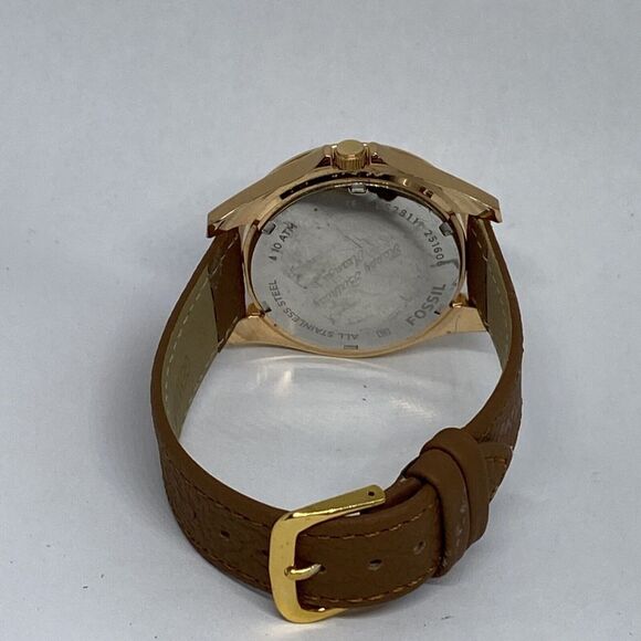 Fossil Riley ES2811 Women's Brown Leather Analog Dial Quartz Wrist Watch OP797 - Picture 10 of 12